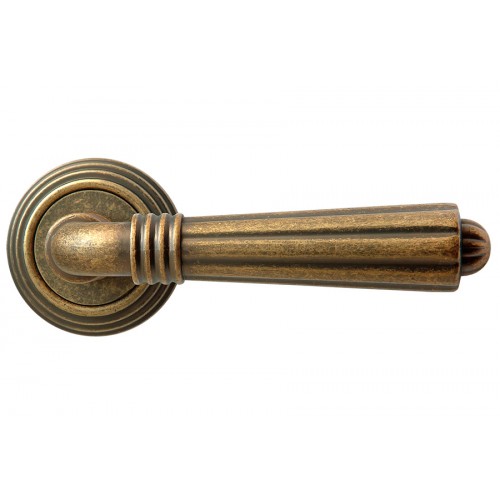 Дверная ручка Rucetti RAP Classic-L 5 OMB (Состаренная бронза)
