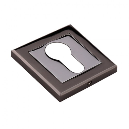 Ключевая накладка Adden Bau на квадратной розетке SC Q001 (Черный никель)